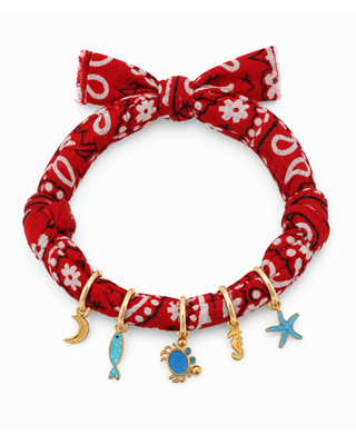 BRACCIALE BANDANA RED