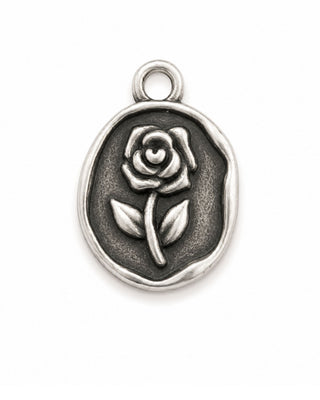 CHARM SILVER ROSE