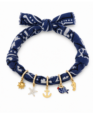 BRACCIALE BANDANA BLU