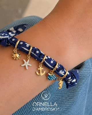 BRACCIALE BANDANA BLU