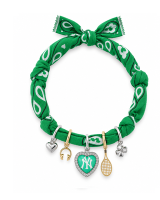 COLLANA BANDANA GREEN NEW YORK