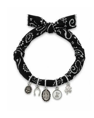 COLLANA BANDANA BLACK SAN GENNARO