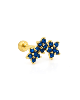 PIERCING BLU FLOWERS