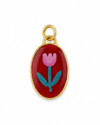 CHARM OVALE TULIP RED PINK