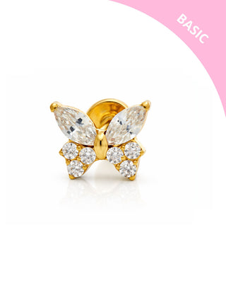 PIERCING BUTTERFLY SPARKLE GOLD
