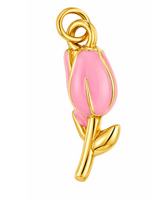 CHARM TULIPANO PINK GOLD