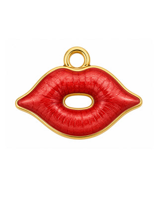 CHARM LABBRA RED GOLD