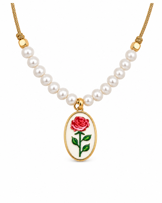 COLLANA PEARL ROSE PINK