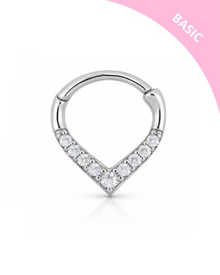 DAITH HEART PAVÉ SILVER
