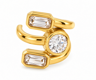 EARCUFF TRIO CRYSTAL