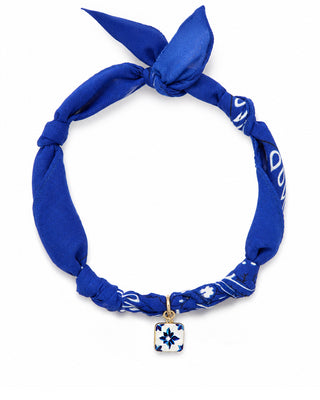 COLLANA BANDANA BLU COSTIERA