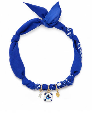 COLLANA BANDANA BLU COSTIERA