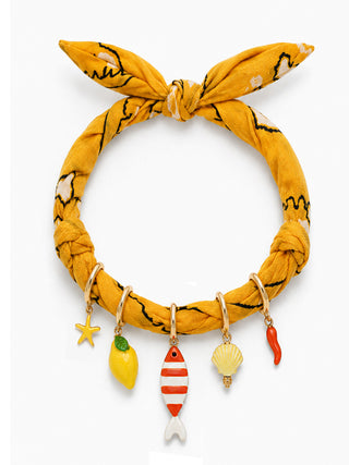 COLLANA BANDANA GIALLO POSITANO