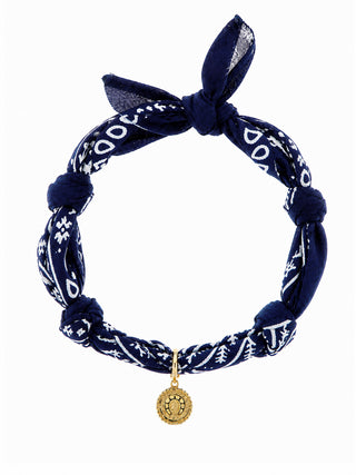 COLLANA BANDANA BLU CAPRI