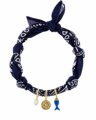 COLLANA BANDANA BLU CAPRI
