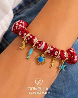 BRACCIALE BANDANA RED
