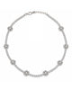 COLLANA TENNIS FLOWER COLORS silver