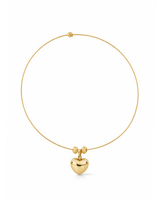 COLLANA CUORE BOMBATO