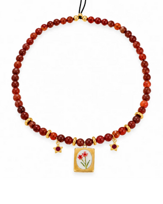 COLLANA FLOWER TERRACOTTA