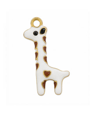 CHARM GIRAFFA WHITE GOLD