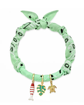 COLLANA BANDANA VERDE AMALFI