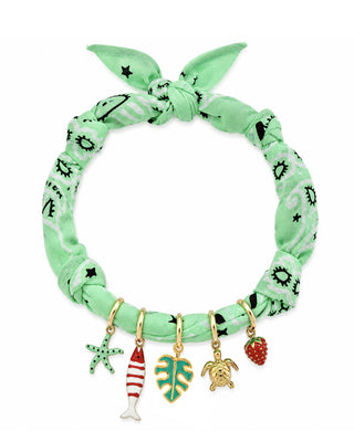 COLLANA BANDANA VERDE AMALFI